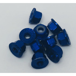 écrous de roues M4 bleu 10pcs