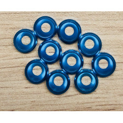 Rondelle cuvette M3 bleu 10pcs