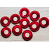 Rondelle cuvette M5 rouge 10pcs